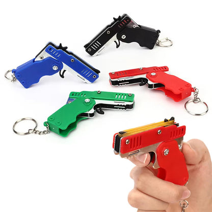 Mini Rubberband Pistol Keychain 2