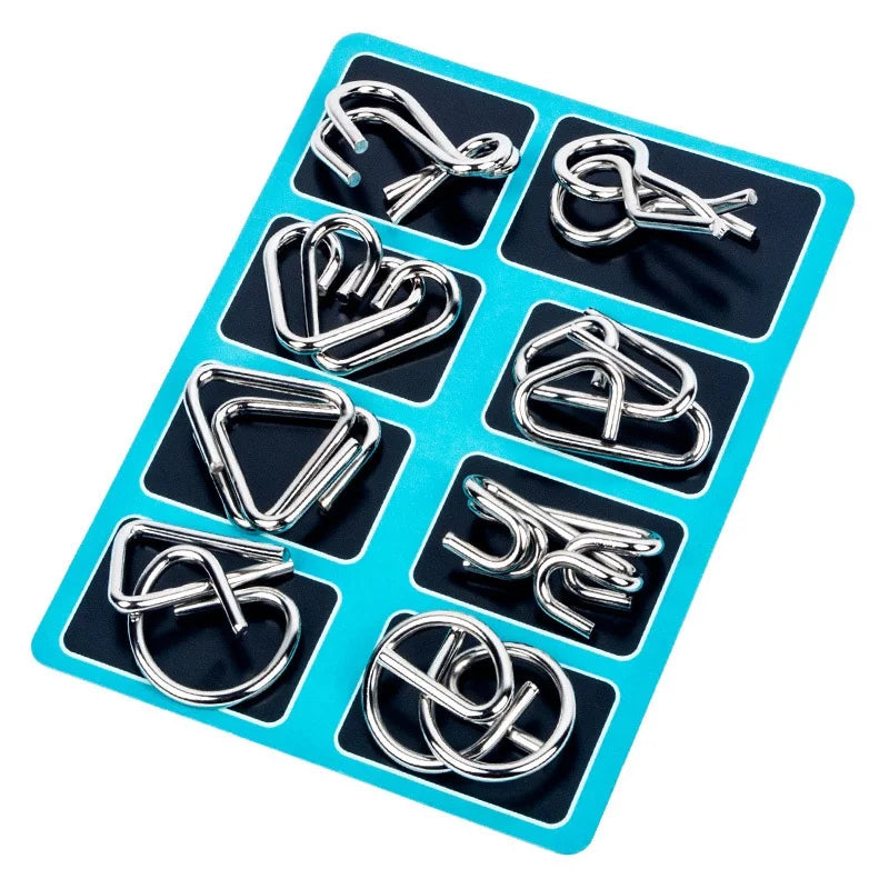 8-Piece Metal Puzzle Set